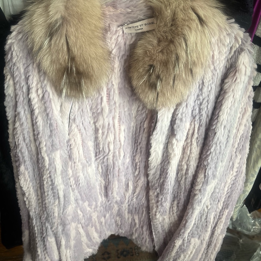 Chinchilla Vintage Jacket with Fox Collar
